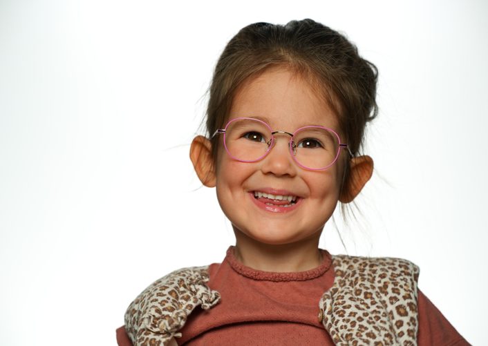 Meisje met bril
